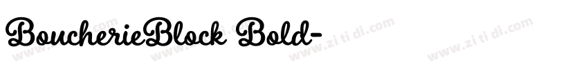 BoucherieBlock Bold字体转换